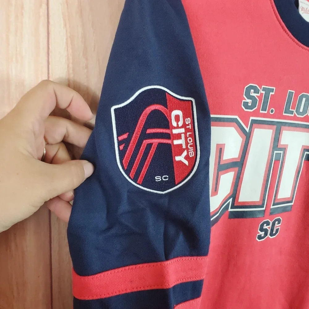 Mitchell & Ness Mens Sweatshirt Small Long Sleeve St. Louis‎ City SC